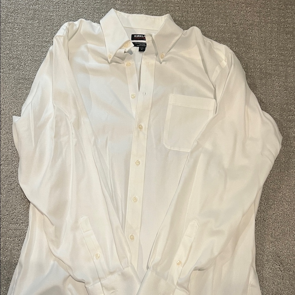 Kirkland Signature Men's White Dress Shirt